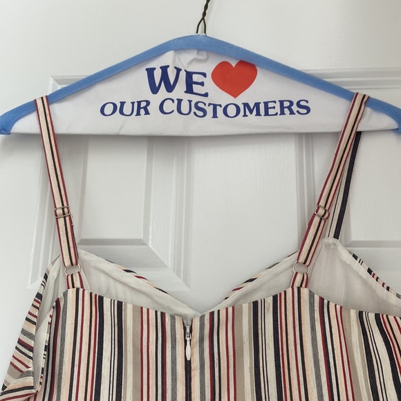 Parker Short Linen Striped Dress - Picture 3 of 9